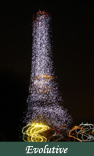 Photographies de La Grande Dame de Paris ou pour mieux la nommer La Tour Eiffel avec quelques effets spéciaux numérique par François-Régis Hoareau photographe artiste infographiste digigraphe 