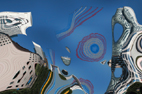 Photographies numériques Paris et La Défense dans un ballet de couleurs pour des images numériques et digigraphiques abstraites par François-Régis Hoareau photographe artiste infographiste digigraphe 
